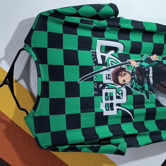 Unisex 3D Print Demon Slayer Tanjiro Kamado T-shirts Crew Neck. - Picture 10 of 10